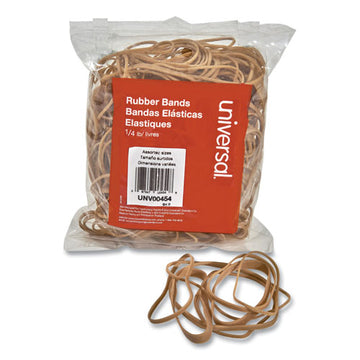 Universal® Rubber Bands, Size 54 (assorted), Assorted Gauges, Beige, 4 Oz Box freeshipping - TVN Wholesale